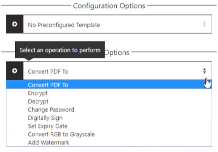 pdf wizard options